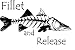 Fillet and Release Vinyl Decal Window Graphic