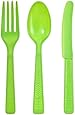 Party Dimensions 48 Count Plastic Cutlery Combo, Lime Green