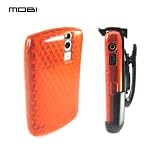 iStyleHQ TPU Case and Belt Clip for BlackBerry Curve 8300 (Orange)