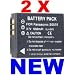NEEWER� **2X Replacement Battery CGA S007 CGA-S007 Battery For Panasonic Lumix DMC-TZ5 DMC-TZ4 DMC-TZ3 DMC-TZ2 DMC-TZ15 DMC-TZ50