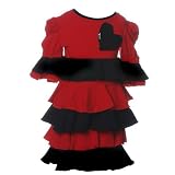 Toddler Little Girls Boutique Designer RED HEART Dress SPOILED LITTLE MAMA 2T-8