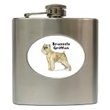 Brussels Griffon Hip Flask (6 oz)