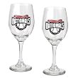 Washington Nationals MLB 2pc Wine Glass Set - Primary Logo by Great American Products