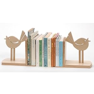 Cocoon Couture Early Bird Bookends For Children - Eco Friendly Timbe