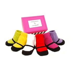 Mary Janes BRIGHTS - Baby Socks By Trumpette- New Baby Girl Gift Idea by Bratz