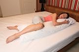 Maternity Back, Leg And Tummy Support Bolster Pillow 150x38cm (59x15 inches) From ExtraComfort