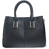 Hoxis Classical Office Lady Minimalist Pebbled Faux Leather Handbag Tote/ Magnetic Snap Purse