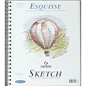Canson Biggie Sketch Paper Pads 8.5in x 11in, side wire, 100 sheets