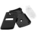 Solid Black Rubberized Snap On Crystal Case with Clip for T-Mobile Sony Ericsson TM506 Cell Phone