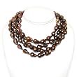 Extreme Baroque Collection Premium Handpicked 10-12mm Ultra-Luster Chocolate Baroque Cultured Pearl Rope Necklace (14k Yellow Gold) by HinsonGayle