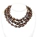 Extreme Baroque Collection Premium Handpicked 10-12mm Ultra-Luster Chocolate Baroque Cultured Pearl Rope Necklace (14k Yellow Gold) by HinsonGayle