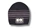 AC/DC striped black/grey beanie 'Back in Black' embroidered knit hat