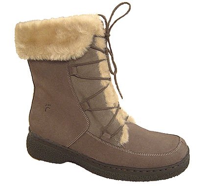 41x83LtEgWL Bare Traps Dark Taupe Wander Shearling Lace Up Hiking Boots
