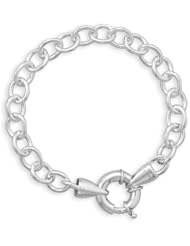 7.5" Round Link/Spring Ring Bracelet