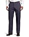 Lee Men's Comfort Waist Custom Relaxed Fit Flat Front Pant, New Navy, 36W x 32L