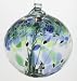 Kitras Art Glass - Tree of Encouragement ORNAMENT - WITCH BALL - Old English - Hand Blown Glass Hanging Ornament OR-TREE-06-EN