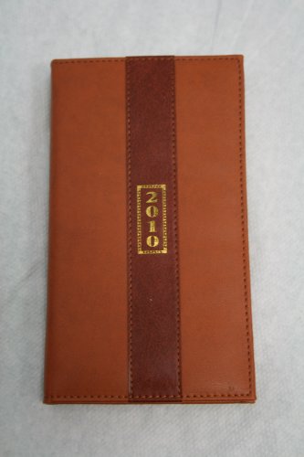 2010 Daily Planner Brown Hard Leather Cover 12 Month , 7