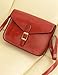 Jollychic Women's Retro Style Solid Color Crossbody Bags PU
