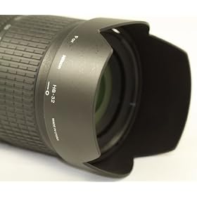 Replacement Digital Petal shape Lens Hood HB-32 For Nikon 18-105mm 18-135mm 18-70mm Lens With cleaning kit and cap holder