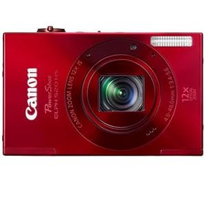 Canon PowerShot ELPH 520 HS 10.1 MP CMOS Digital Camera with 12x Optical Image Stabilized Zoom 28mm Wide-Angle Lens and 1080p Full HD Video Recording (Red)