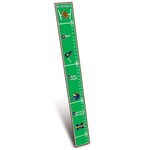 Michigan Wolverines Wooden Growth Chart