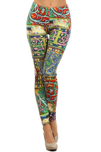 Lady's Renaissance Printed Leggings