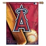 LOS ANGELES ANAHEIM ANGELS Team Logo Weather Resistant 27 by 37 VERTICAL FLAG (Indoor & Outdoor)