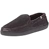 Isotoner Men's Check Cord Slip On Thinsulate Flat