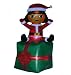 4 Ft. - Gemmy Christmas Airblown Inflatable - Nick Jr. - Dora the Explorer Sitting on Present