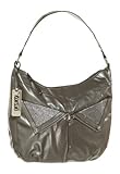 XOXO 'Double Vision' Zippered Glitter Flap Shoulder Bag [54797], Gunmetal