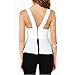 May&Maya Women's White Sleeveless Peplum Top