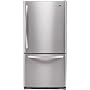 LG : LBC22520ST 22.4 cu. ft. Bottom-Freezer Refrigerator - Stainless Steel