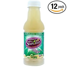 Simplifast Detox Fasting Beverage, Lemon, 16-Ounce Bottles (Pack of 12)