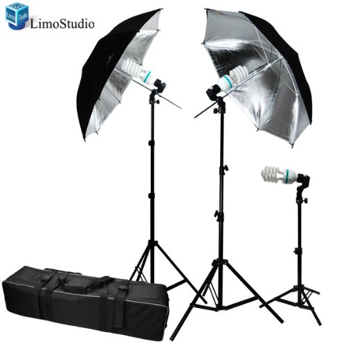 >>>Sale LimoStudio 600W Photography Triple Photo Umbrella Light