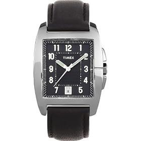 Timex Men's Classic Square Black Leather StrapWatch #T29391