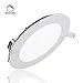 ProGreen 9W Flat LED Panel Light Lamp, Dimmable Round Ultrathin LED Recessed Downlight, 720lm, Neutral White 4000K, Cut Hole 4.9 Inch, Panel Ceiling Lighting with 110V LED Driver