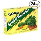 Goya Salad & Vegetable Seasoning, 8-Count Boxes (Pack of 24)