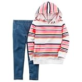 カーターズ Carter's/ 2ピースフレンチテリーフード&ジェギンスセット ホワイト 上下セット 18ヶ月【並行輸入】