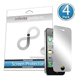 Infinite Products Glint Screen Protectors for iPhone 4 (4 Pack) MIRROR