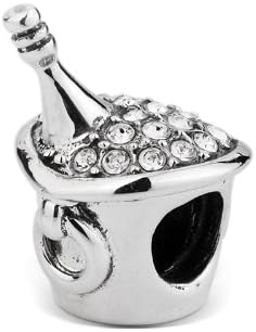 T400 Wonderful Bead Sterling Silver DIY Gift Paris Champagne Travel
