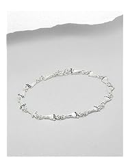Feet Bracelet In 92.5 Sterling Silver