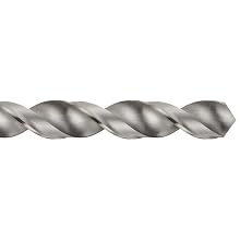 Cleveland 2012 Style High Speed Steel Jobbers' Drill Bit, High Helix, Uncoated (Bright), Round Shank, 118 Degree Conventional Point