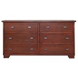 Modus Furniture Canyon Six Drawer Dresser, Saddlebrown