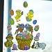 Easter Basket Glass Cling Ons