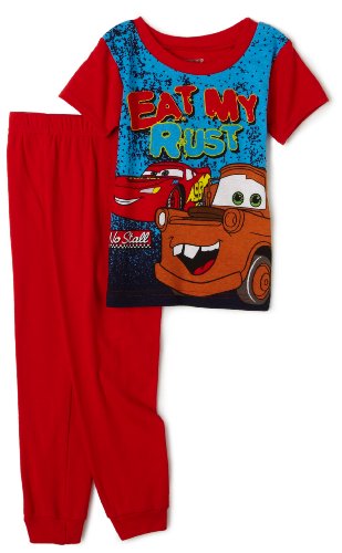 Cars Boys 2-7 Two Piece Pajama Set,Red,3T