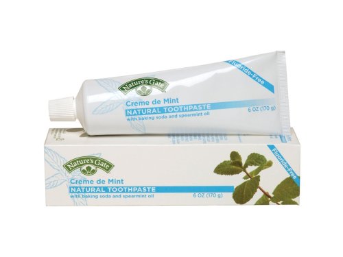 Nature's Gate Natural Toothpaste, Herbal Creme de Mint, 6-Ounce Tubes (Pack of 6)