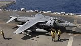 Wallmonkeys Peel and Stick Wall Decals - A Pilot Receives Signals from Air Handlers before Take-off during Av-8b Harrier Flight Operations. - Removable Graphic
