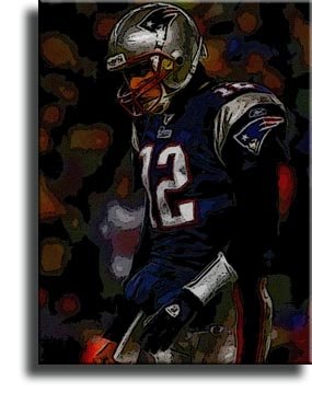 Completely Handpainted American Football Sport Painting, Custom Order FL3472, Oil on Canvas, with Option to Paint Jerry, Brett & Co. from Any Other Favorite Photograph or Picture, Unframed, Size 20