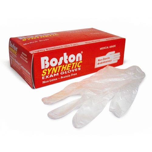 Boston Vinyl Exam Gloves: 1,000 LARGE