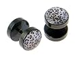 136L Stainless Steel Fake Plug Camouflage Width: 10mm Gauge: 16 - Sold as Pair